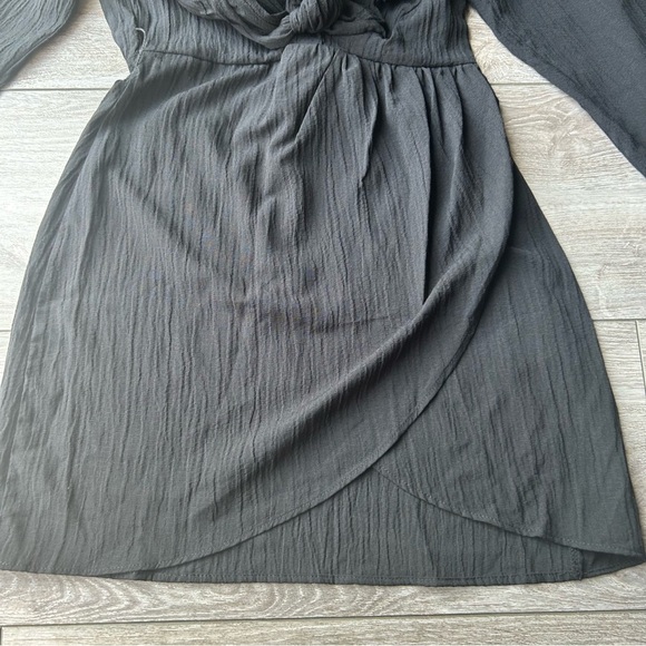 Zara  Faux Wrap Mini Shirt Dress - Picture 7 of 16